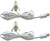 KGC 2Pack Accessory Cord with C7 Led Light Bulb Candelabra-Base E12 Socket