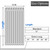 Barossa Design Waffle Weave Extra-Long Shower Curtain White, 72x80