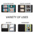 Samsill Recipe Card Page Protectors for 8.5 x 11 Binder, Two 4 x 6 Inch Pockets, 50 Count, Top Loading Refill Sheets for 3 Ring Binders