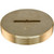 Eastman 4 Inch Slotted Brass Cleanout Plug, Machine-Threaded with 1/4 in Screw-On Tap, Drain Access Fitting, 42004