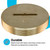 Eastman 4 Inch Slotted Brass Cleanout Plug, Machine-Threaded with 1/4 in Screw-On Tap, Drain Access Fitting, 42004