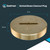 Eastman 4 Inch Slotted Brass Cleanout Plug, Machine-Threaded with 1/4 in Screw-On Tap, Drain Access Fitting, 42004