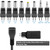SoulBay 12W Reversible Polarity AC/DC Adapter, 3V-12V 1.2A, 9 Tips