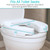 Vive Toilet Seat Cushion (Soft Cushioned Foam) - Easy Clean Soft Padded
