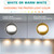 Lvyinyin Under Cabinet Lighting Kit, Curio Display Case Lighting, Dimmable Wireless RF Remote Control, Linkable Wired LED Puck Lights, AC120V to DC12V, Hardwired or Wall Plug, Daylight, 14 Lights