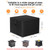 POMER Fire Pit Cover Square,28 Inch Firepit Covers Square,28x28x25 Inch