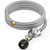 onlyfire 5 Feet Stainless Steel Propane Regulator Hose with Tank Gauge