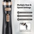 Beautimeter Hair Dryer Brush 3-in-1 Hair Styler, Rotating Blow Dryer Brush with 2-Inch and 1.5-Inch Brushes