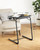 LORYERGO TV Tray Table Set of 2, 6 Height & 3 Tilt Adjustments, Black