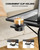 LORYERGO TV Tray Table Set of 2, 6 Height & 3 Tilt Adjustments, Black