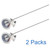 Efeng 15“ turkey fryer thermometer with pot clip (2 Pack), 2" dial candy thermometer with stainless steel clip,oil thermometerr for frying,turkey thermometor deep fryer for cooking tall pots,beef,meat