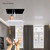 15W Recessed LED Panel Lights, Square Ceiling Light,ID 8.66in, 6000K