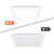 15W Recessed LED Panel Lights, Square Ceiling Light,ID 8.66in, 6000K