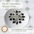 DrainWig Shower Drain Hair Catcher – Disposable Bathroom Hair Trap, Easy to Install in Shower Drain Cover, Helps Prevent Clogs – As Seen on Shark Tank – Silver Flower (2-Pack)