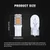 Antline T10 921 194 168 LED Bulbs Warm White 20-Packs, Super Bright 3014 42-SMD LED Replacement 12 Volt RV Camper Trailer Boat Trunk Interior Dome Map License Lights, Backup Reverse Lights