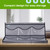 Unjumbly Baseball Hat Rack, 24 Pocket Over-The-Door Hat Organizer with Clear Deep Pockets to Display Baseball Caps Collection, Complete with 3 Over Door Hooks (Grey, 24 Pockets)