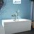 Aolemi Bathtub Faucet Wall Mount Tub Set Round Handheld Brushed Nickel