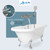 Aolemi Bathtub Faucet Wall Mount Tub Set Round Handheld Brushed Nickel