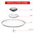 Tempered Glass Lid with Heat Resistant Handle,10.5"/26cm, Clear