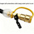 8FT Propane Regulator Hose with Safety Shutoff Valve,Conversion Fitting