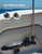 KEMIMOTO Orange Boat Flag with Alligator Mount, 360° Adjustable Water Ski Flag Boat, 13.1'' x 12.7'' Skier Down Flag with 48'' Telescopic Boat Flag Pole, for Swimmers Surfers Bikers Scooter Riders