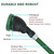 FLORIAX Watering Wand for Hanging Baskets & Windows, Lightweight 6-Spray Wand, Ergonomic Nozzle for Garden, Patio, Car Cleaning (Green, 24 Inch)