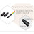 Domecka 200PCS Waterproof Heat Shrink End Caps tubing, Electrical Wire Cable Wrap Marine Grade Sealed Heat shrinkable tubing, Adhesive Lined Tube Insulation Seal Heat-shrinkable Cap Tubes Kit with Box