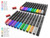 Acrylic Paint Markers Paint Pens Special Colors Set Extra Fine And Medium Tip Combo For Rock Painting, Canvas, Fabric, Glass, Mugs, Wood, Ceramics, Plastic, Multi-Surface. Non Toxic, (GLITTER)
