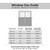 Home Queen White Water Resistant Bathroom Window Curtains, 36WX45L Inch