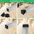FiveEyes 1x1 1" Square Tubing Plastic Plug End Caps, 10 Pack