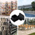 FiveEyes 1x1 1" Square Tubing Plastic Plug End Caps, 10 Pack