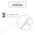 Cast Itch Scratcher and Cleaner Sanitizer for Itching and Cleansing Cast Covered Arms and Legs Relief from Itch 2 Sticks Included