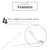 Cast Itch Scratcher and Cleaner Sanitizer for Itching and Cleansing Cast Covered Arms and Legs Relief from Itch 2 Sticks Included