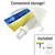 Tinymori Car Window Cleaner Squeegee with Sponge and Rubber Blade Cleaning Tool Wiper with Spray Bottle 3 in 1 Multipurpose | for Indoor and Outdoor, Home, Car Window, Glass (1 Pack)