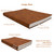 BenOpinion Large Thick Journal Notebook, Lined Papers, A4 8.4x11.4 inches, 416 Pages, Soft Faux Leather Cover (Brown, Ruled)