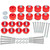 For Ford Body Mount Bushing Kit F250 F350 2008-2016 Complete 60pc Polyurethane Cab Mount Set Super Duty 2WD 4WD - KF04060BK