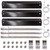 Adviace Grill Parts Kit Compatible with Chargriller 5050 3001 5650 3072 5072 3030 3008 5252 3000 Grill Replacement Parts, Flame Shields, Burner Pipes, Igniters, Burner Tube/Flare Up Shield Support Kit