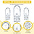 Honoson 20 Pieces 12V 5W Wedge Base Bulb RV Cabinet, Warm White Light