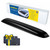 Goodyear Shatterproof Sunroof Wind Deflector 37.8", Tinted Sun and Moonroof Visor for Deflecting Noise, Rain, and Windy Weather, Car Accessories, Sun Shade Light Tint - GY004900