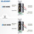 ELEGRP Double Toggle Light Switch, Two Single Pole Electrical Dual Light Switch, 15A, 120V, in-wall On/Off Switch, Self-grounding, Wall Plate is Included, UL Listed (1 Pack, Glossy Black)
