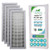 Breathe Naturally - Premium HEPA Filters Compatible with Idylis F AC-38 Series Air Purifiers - Made for Idylis F AC-38/560885 Series - HEPA Filters Packaged in USA(4 Pack Replacement HEPA Filter)
