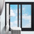 Portable AC Window Vent Kit with 5.9" Portable Air Conditioner Exhaust Hose