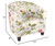 SearchI Club Chair Slipcover Stretch Barrel Chair Covers Printed Tub Chair Slipcovers Spandex Armchair Sofa Cover Removable Couch Furniture Protector Arm Chair Cover for Living Room(Beige+Flowers)