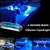 JXOFROAD LED Blue Boat Marine Lights,12V Interior Courtesy Light Deck Navigation Night Fishing Lure Lighted Waterproof Kayak Pontoon Swimming Strip Light(Pack of 6)