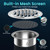 Stainless Steel Soffit Vents 6 Inch, HG Power Round Vent Cover with Screen Mesh, Louver Air Vent Hood for Wall, Ceiling Mount, Bathroom, Garage, Attic Ventilation, Silver
