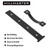 HILLMASTER 2 Pack Magnetic Garage Door Decorative Hardware, 12 Pieces Rectangle Garage Door Magnets Accents Attractive Curb Appeal Faux Hinges Handles Decor Hardware Kit, Black(8 Hinges+4 Handles)