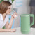 COOKTRON 1.7L Electric Kettle Quiet, Double Wall Hot Water Boiler BPA-Free, Quiet Boil and Cool Touch Tea Kettle, Cordless with Auto Shut-Off & Boil Dry Protection, 1500W Fast Boiling, Green