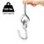 Bathonly 2 Packs Heavy Duty Hooks for Hanging, Hammock Hooks, Eye Bolt Screws, Indoor Outdoor, Load Capacity 550 LBS