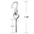 Bathonly 2 Packs Heavy Duty Hooks for Hanging, Hammock Hooks, Eye Bolt Screws, Indoor Outdoor, Load Capacity 550 LBS