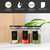 Black Spice Labels for Glass Jars, 148 Spice Jar Labels Stickers Preprinted Waterproof, Rectangle Herb Seasoning Stickers Containers Kitchen Pantry Organization